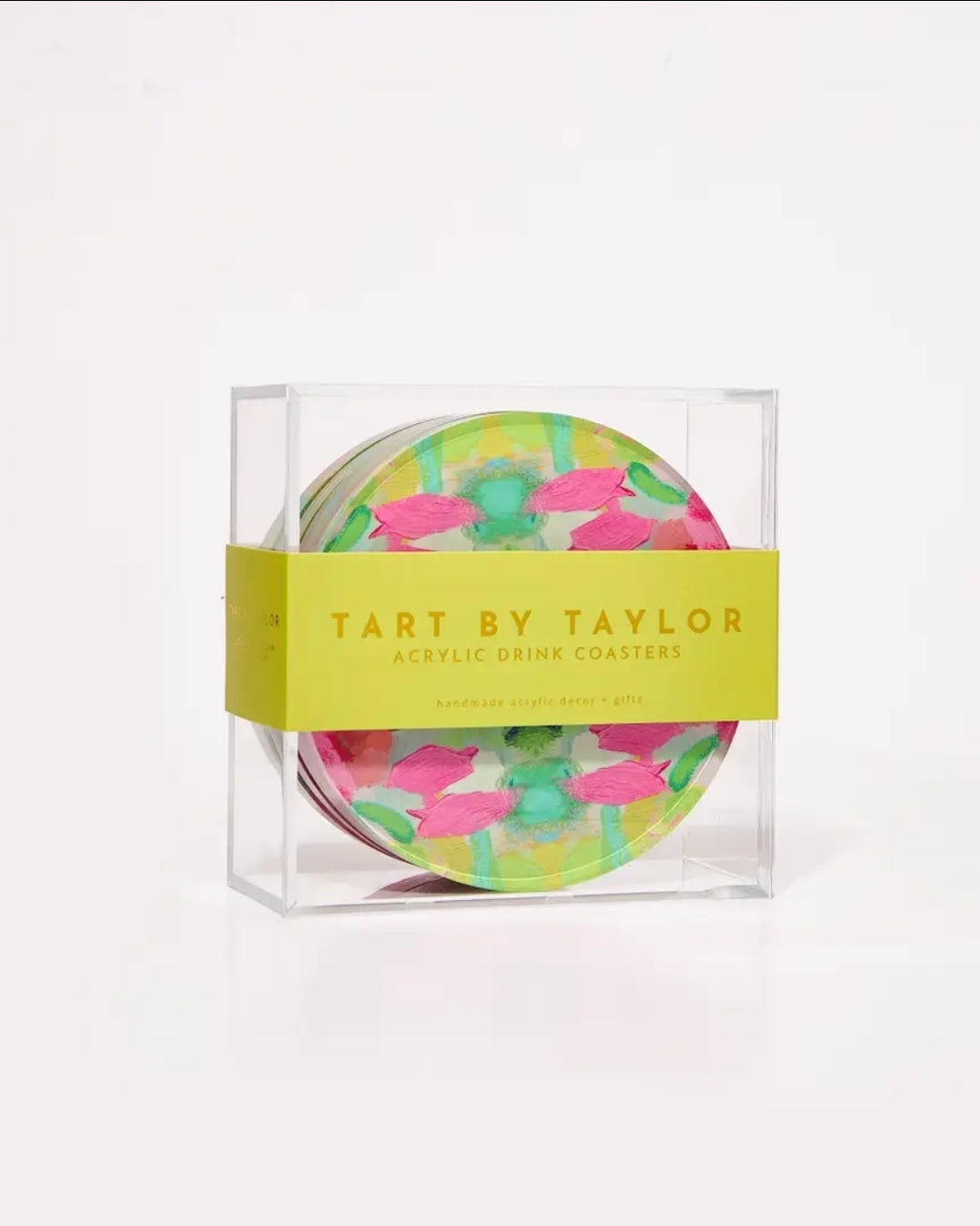 Pink Paradise Coaster set of 4 [TART BY TAYLOR]