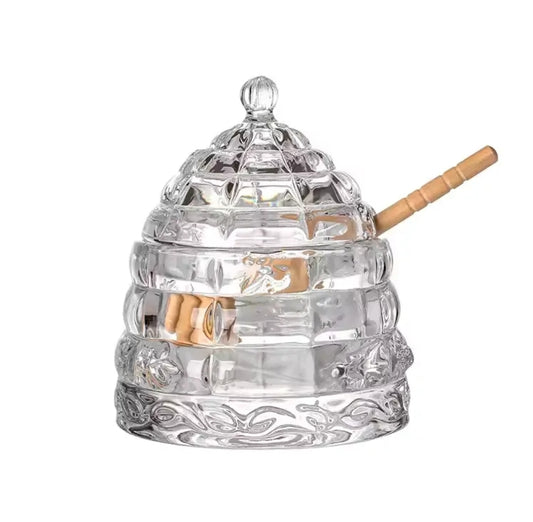 Honey Jar with Wooden Dipper [LAINY]