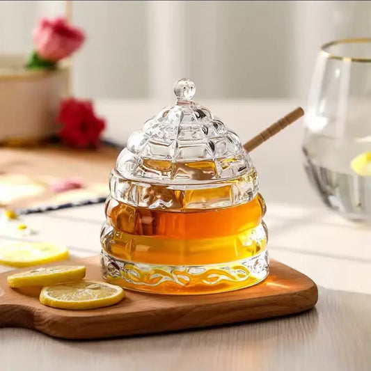 Honey Jar with Wooden Dipper [LAINY]