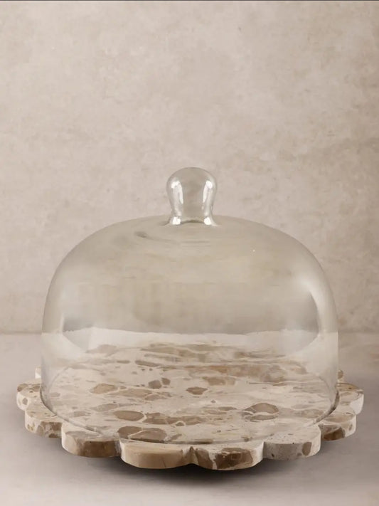 Viola Serving Board With Cloche [GAURI KOHLI]